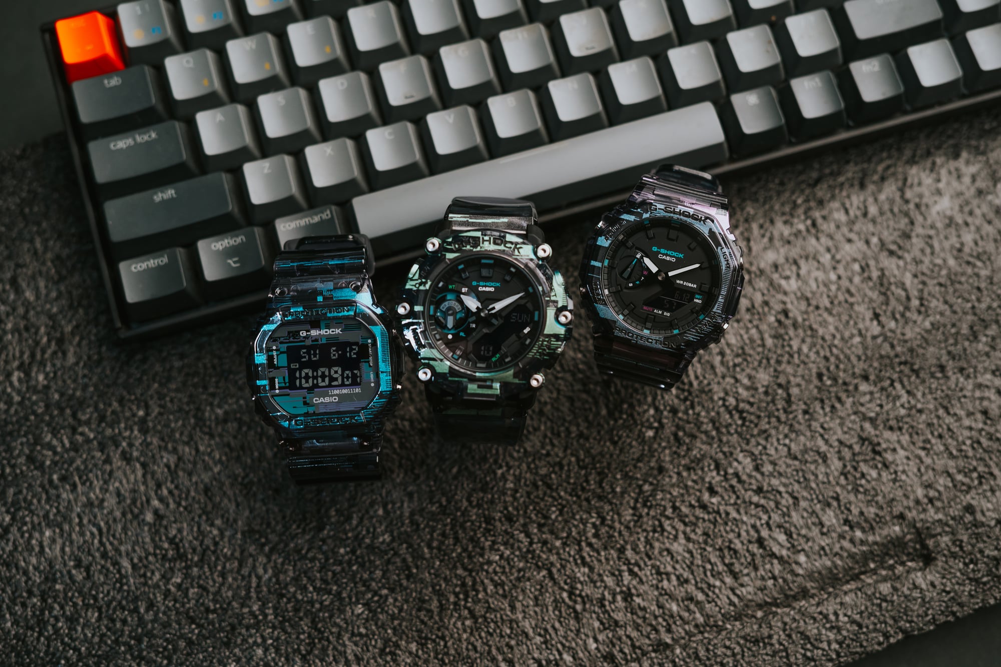 Casio launches cyberpunk-like G-Shock watches with Digital Glitch series